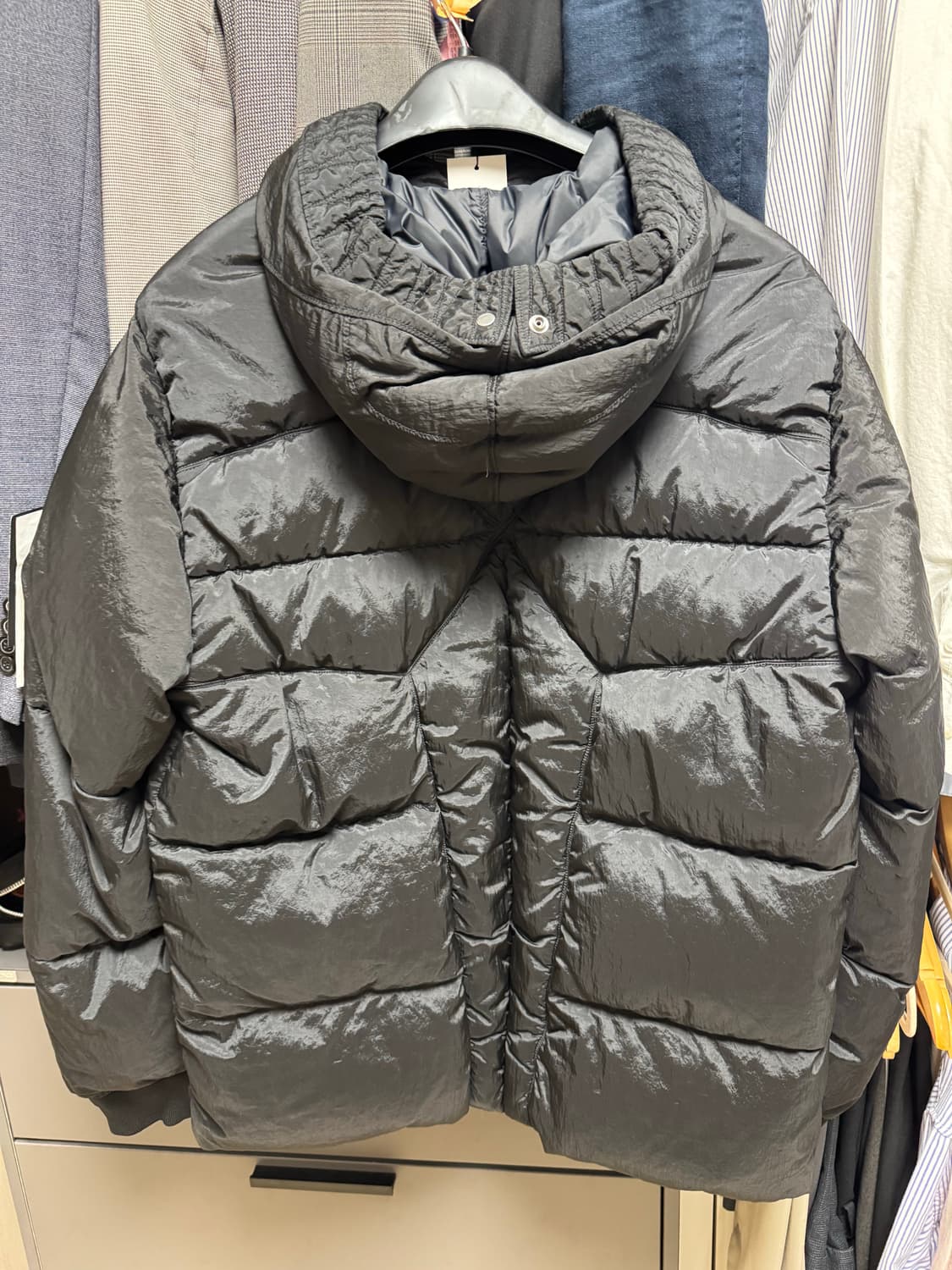 스톤아일랜드 나일론메탈 패딩 블랙 상품이미지2