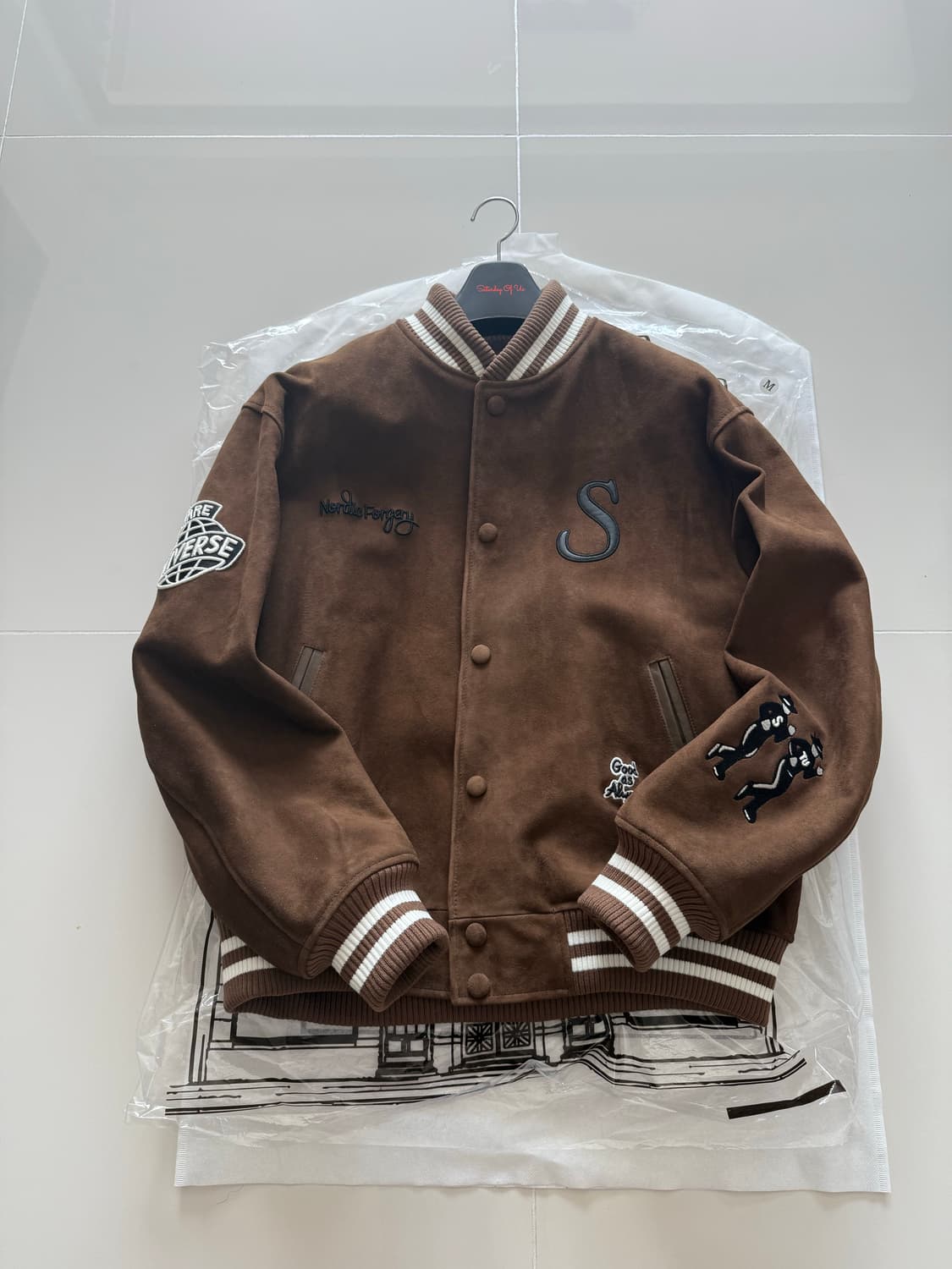 STU 스웨이드 바시티 브라운 [M] 상품이미지2