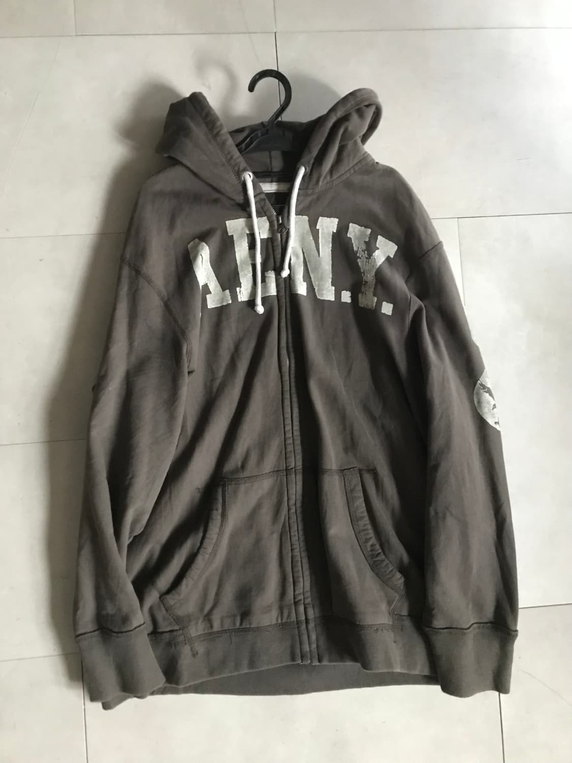 아메리칸이글 브라운 오버핏 후드집업 상품이미지8