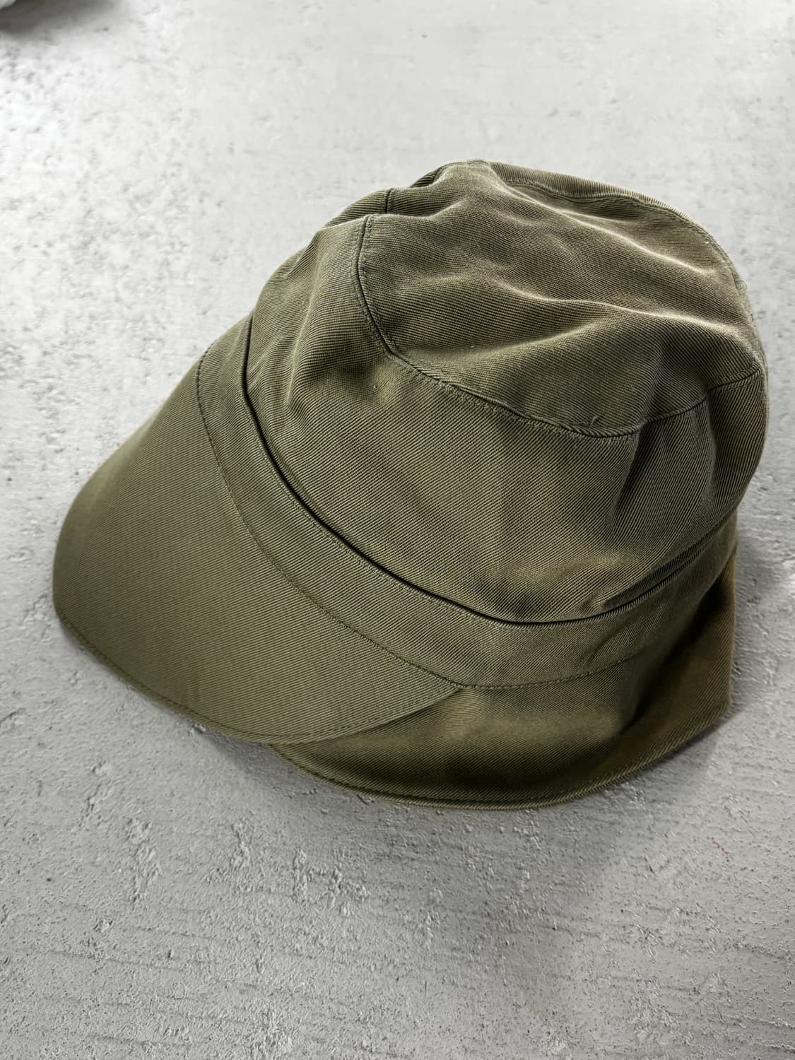 COS 카키색 코튼 캡 모자 상품이미지5