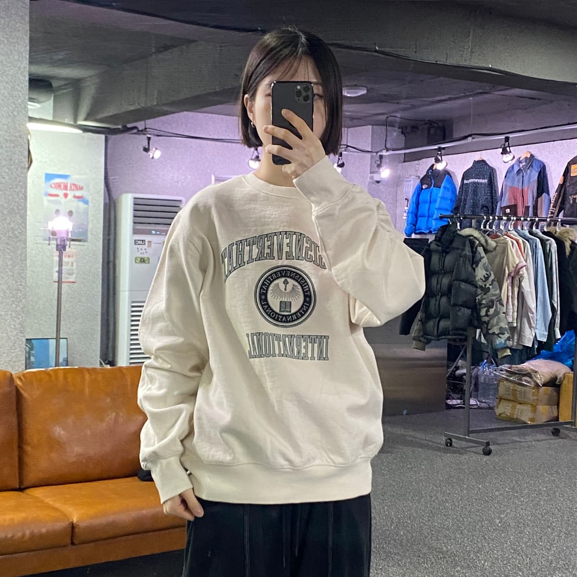 디스이즈네버댓 아치로고 인터네셔널 스웻 B3781 상품이미지1