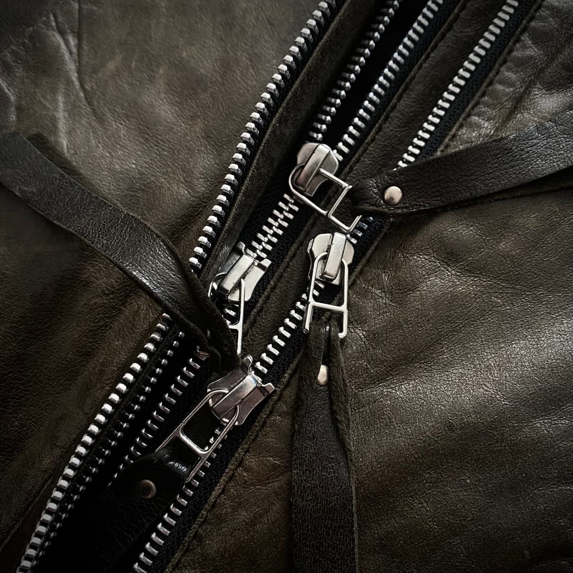 (최종 가격 인하)EKAM Double-Zip Leather Jacket 상품이미지5