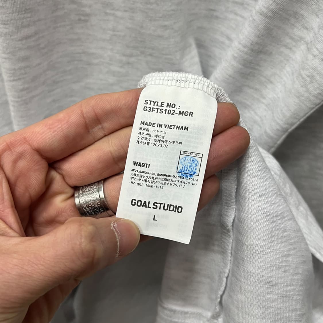 골스튜디오 빅로고 긴팔 롱슬리브 L 상품이미지4