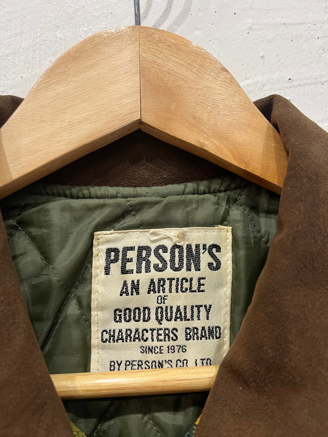 PERSONS 퍼슨스 클래식 체크 울 자켓 Made in JAPAN  상품이미지7