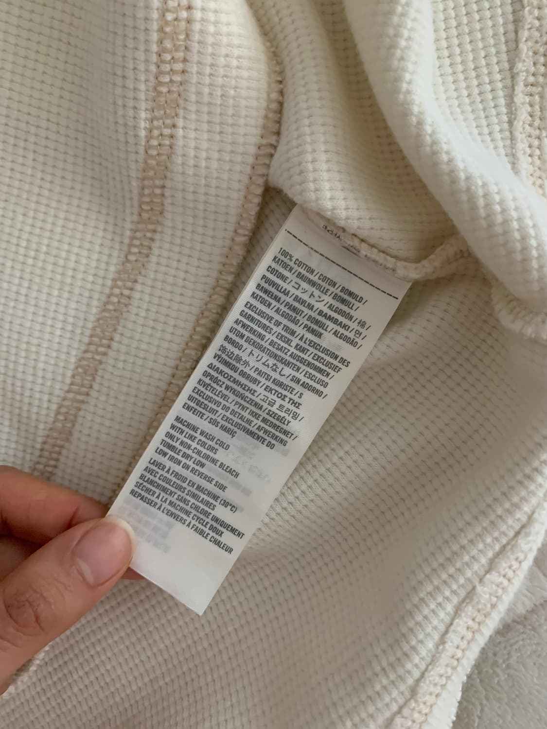 아베크롬비 로고 와플 롱슬리브 티셔츠 상품이미지5