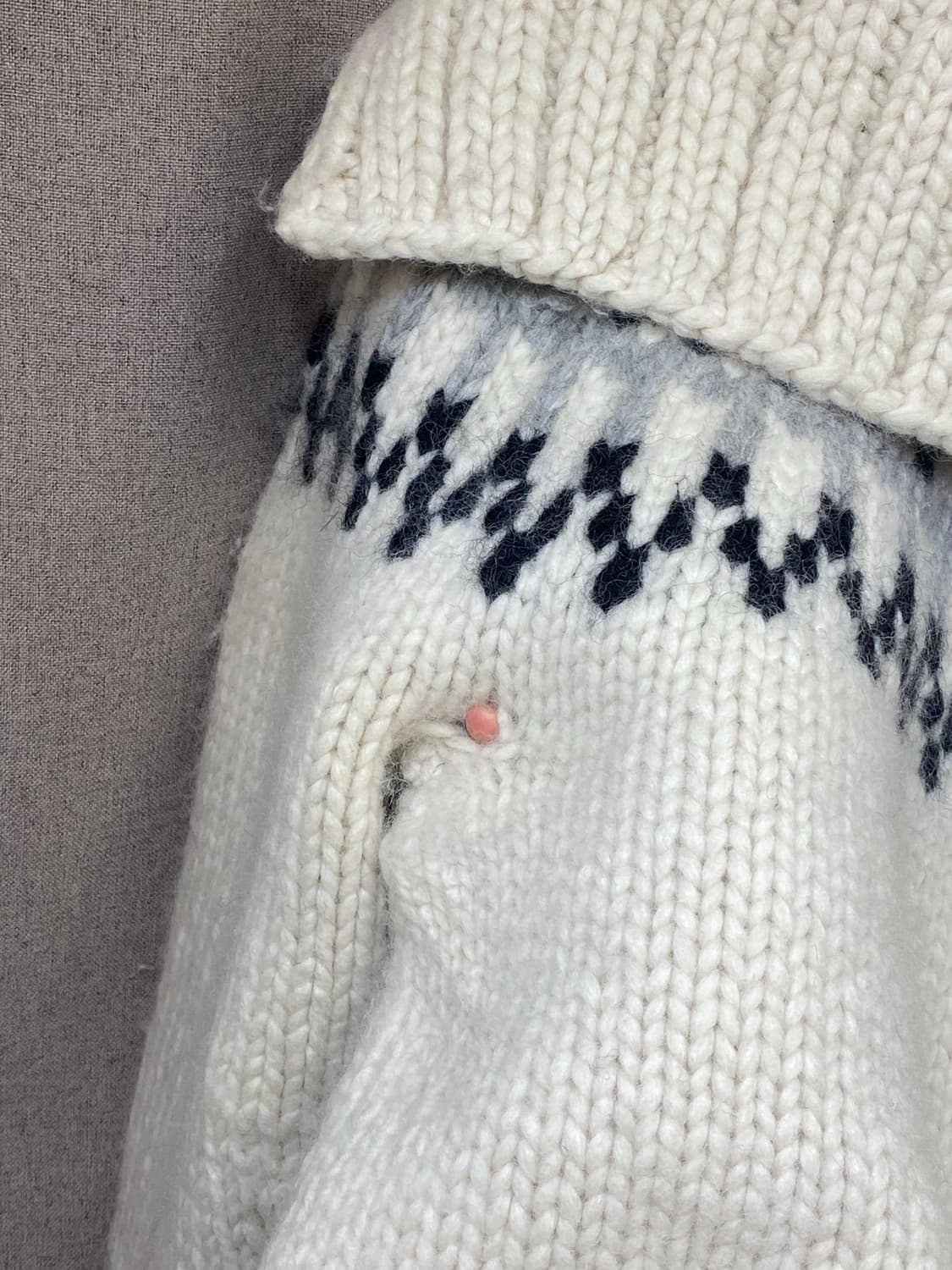 빈티지 세일러 카라 헤비 니트  상품이미지5