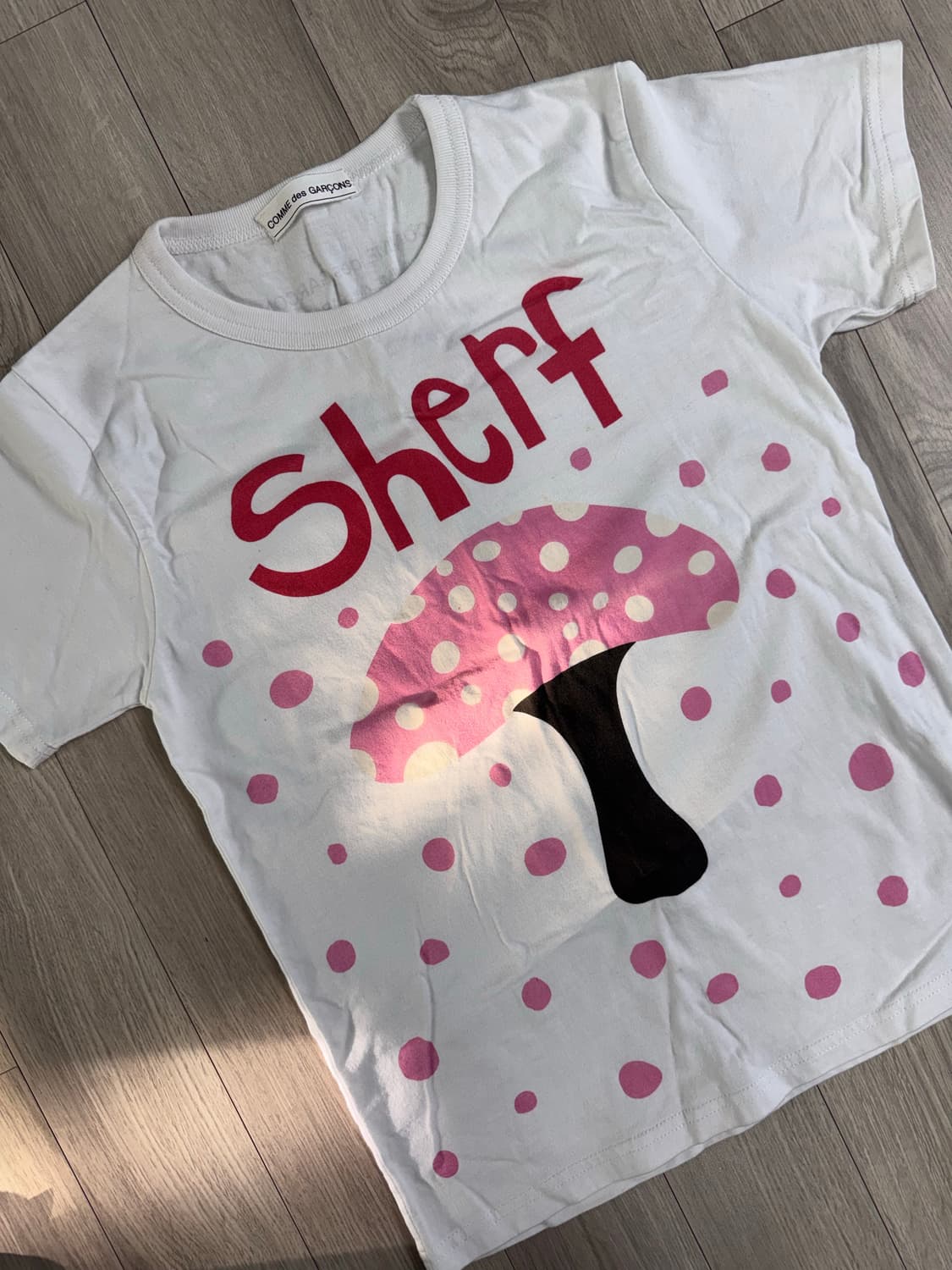 꼼데가르송 머쉬룸 도트 Sherf 반팔 상품이미지2