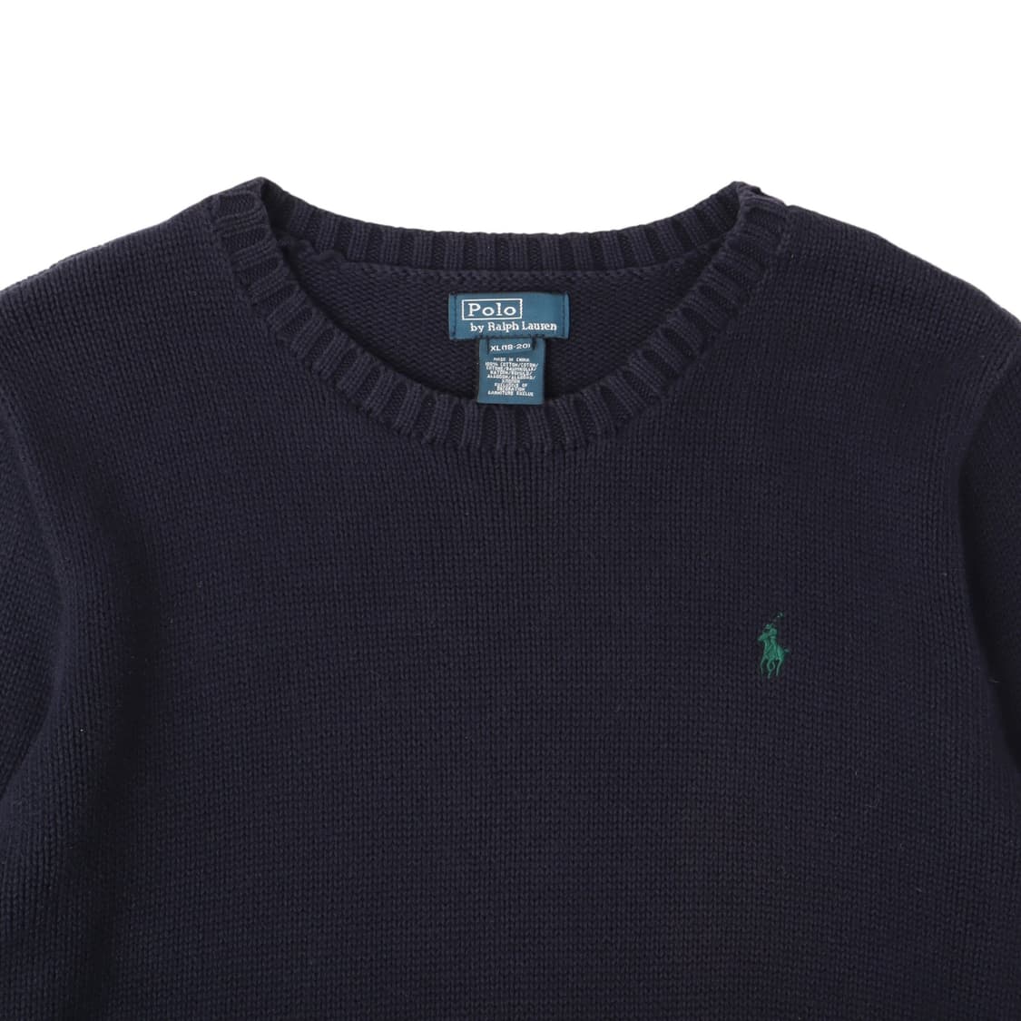 폴로 랄프로렌 네이비 코튼 니트 스웨터 상품이미지2