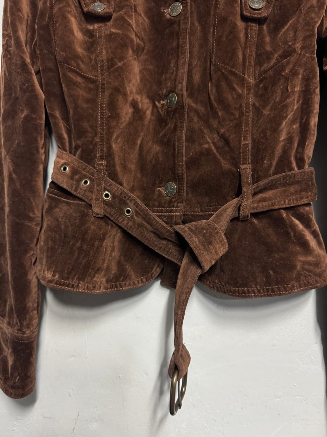 아르마니 진스 벨벳 벨티드 자켓 38 상품이미지4