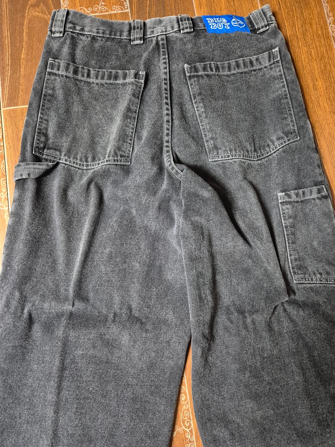 폴라스케이트 빅보이 워크 팬츠 더블니 실버블랙 M 상품이미지3