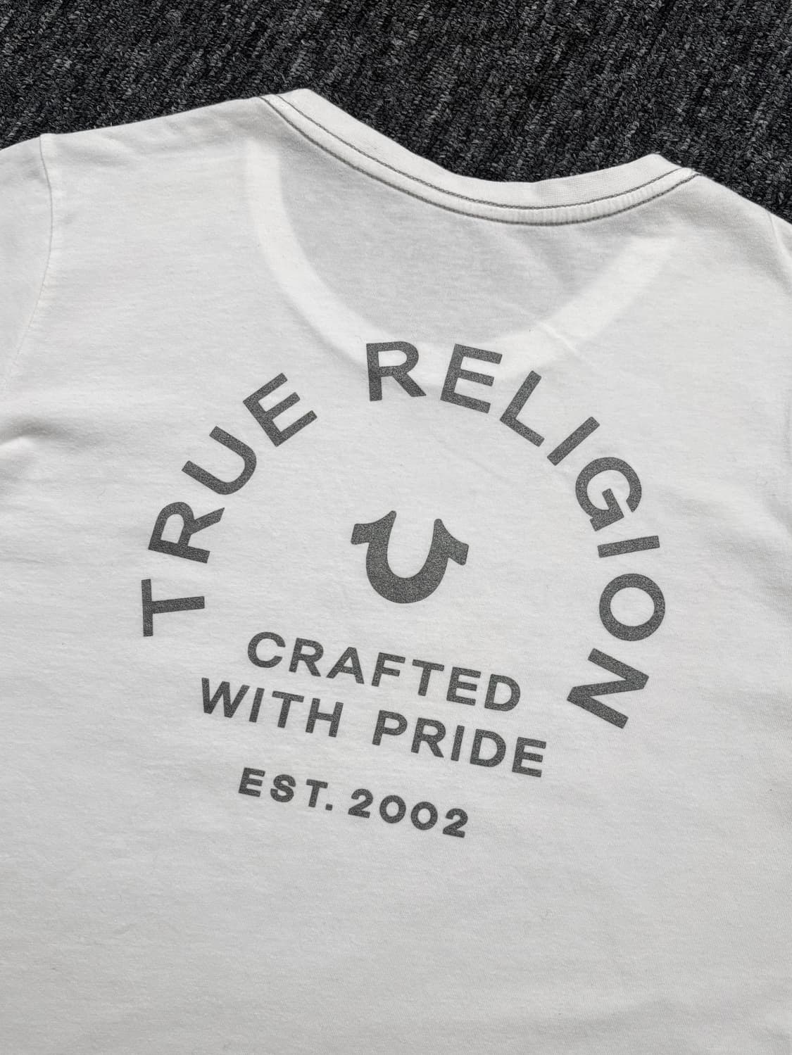 트루릴리전 화이트 프린트 반팔 상품이미지5