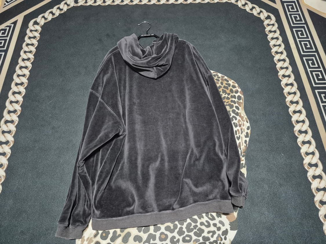 이지 YEEZY 시즌 5 크레스트 로고 벨벳 후드 m 정품 상품이미지4