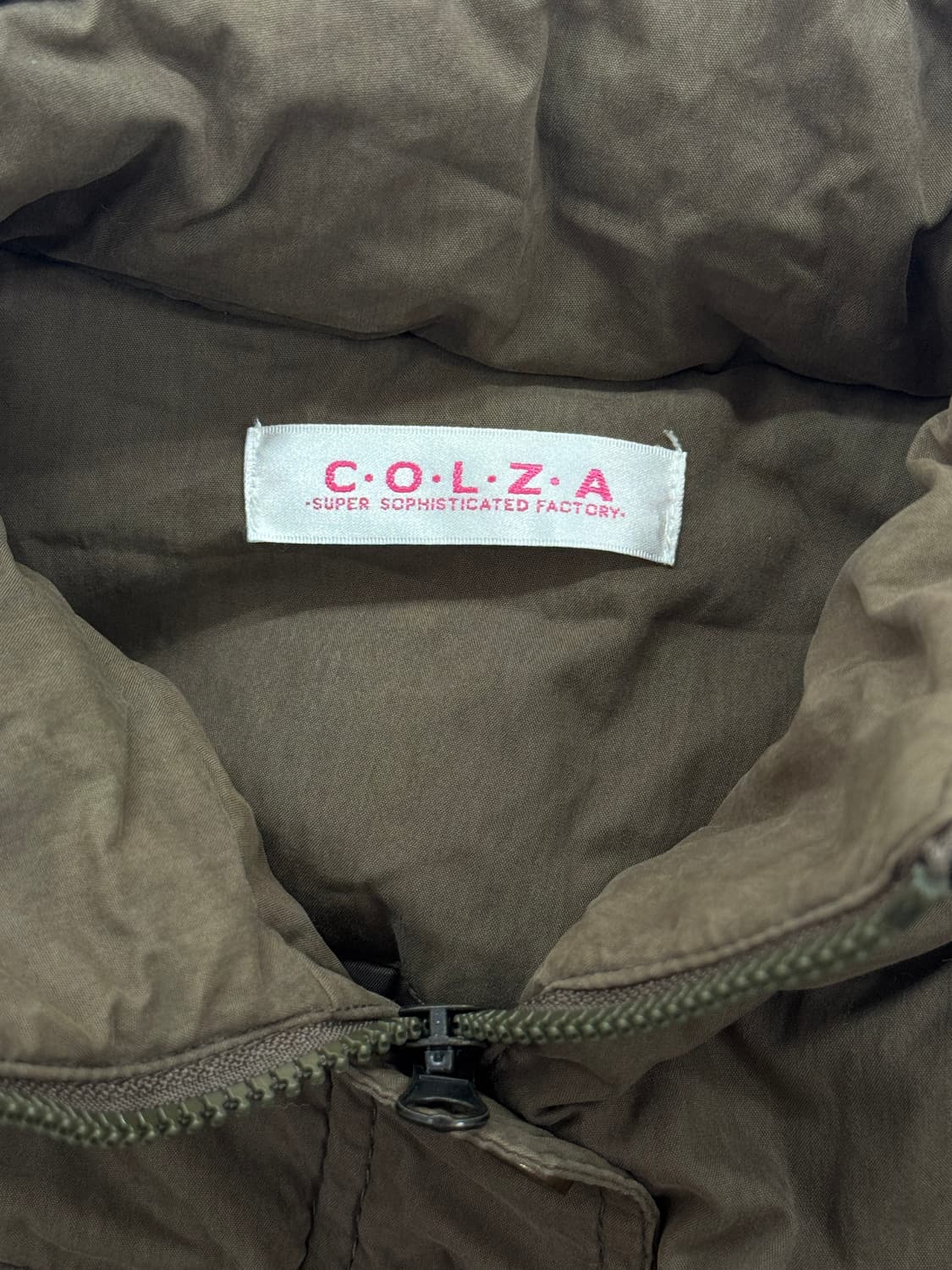 C.O.L.Z.A 그런지 카키 브라운 야상 아우터 러블리 라떼 히피 상품이미지5