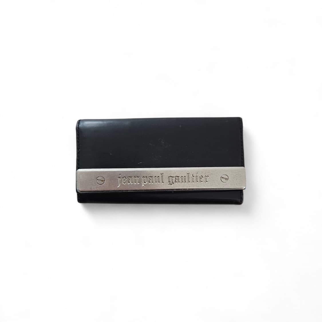 장폴고티에 메탈 플레이트 가죽 키체인 지갑 상품이미지1