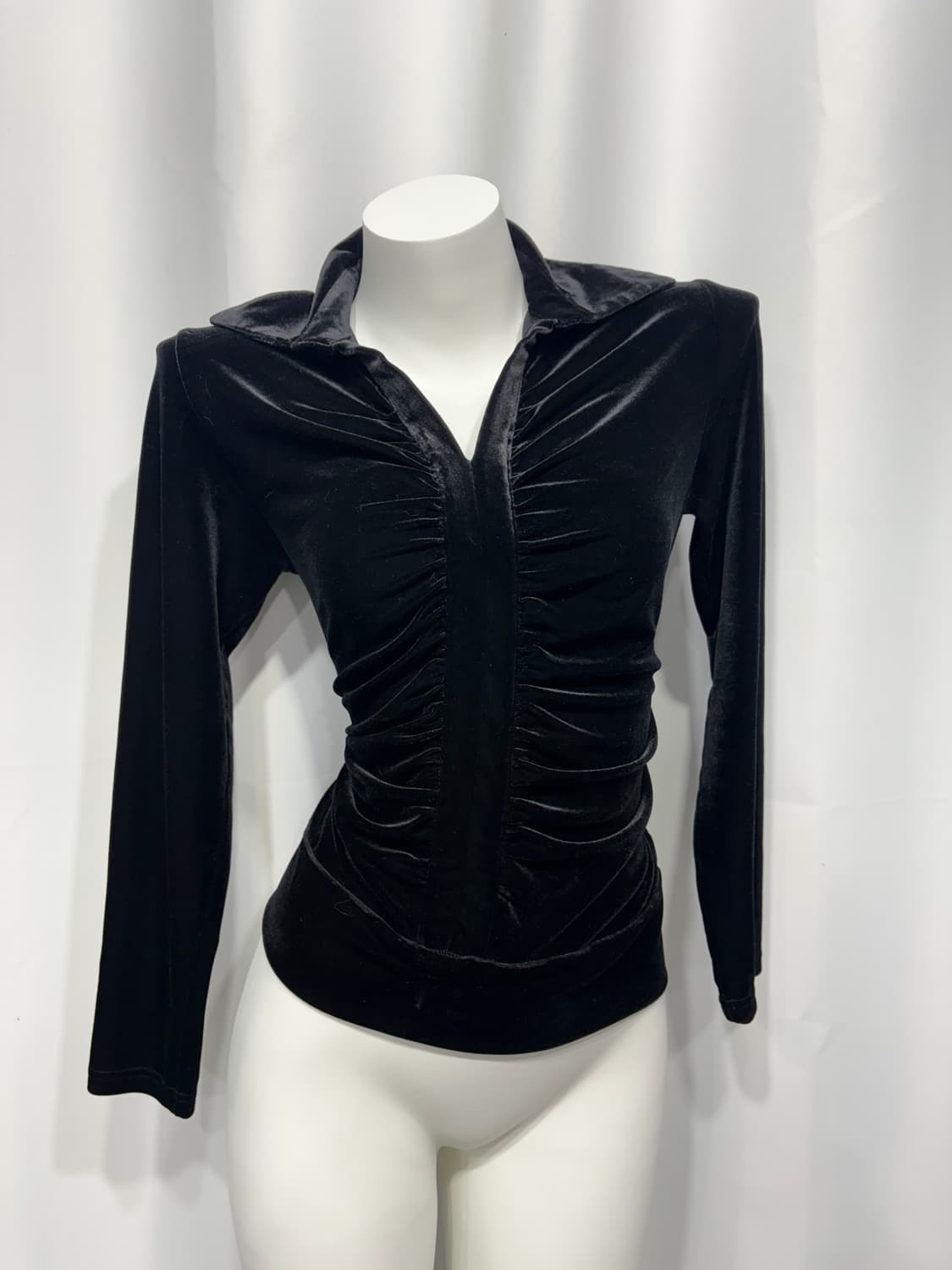 🎸블랙 벨벳 블라우스🎸 상품이미지5