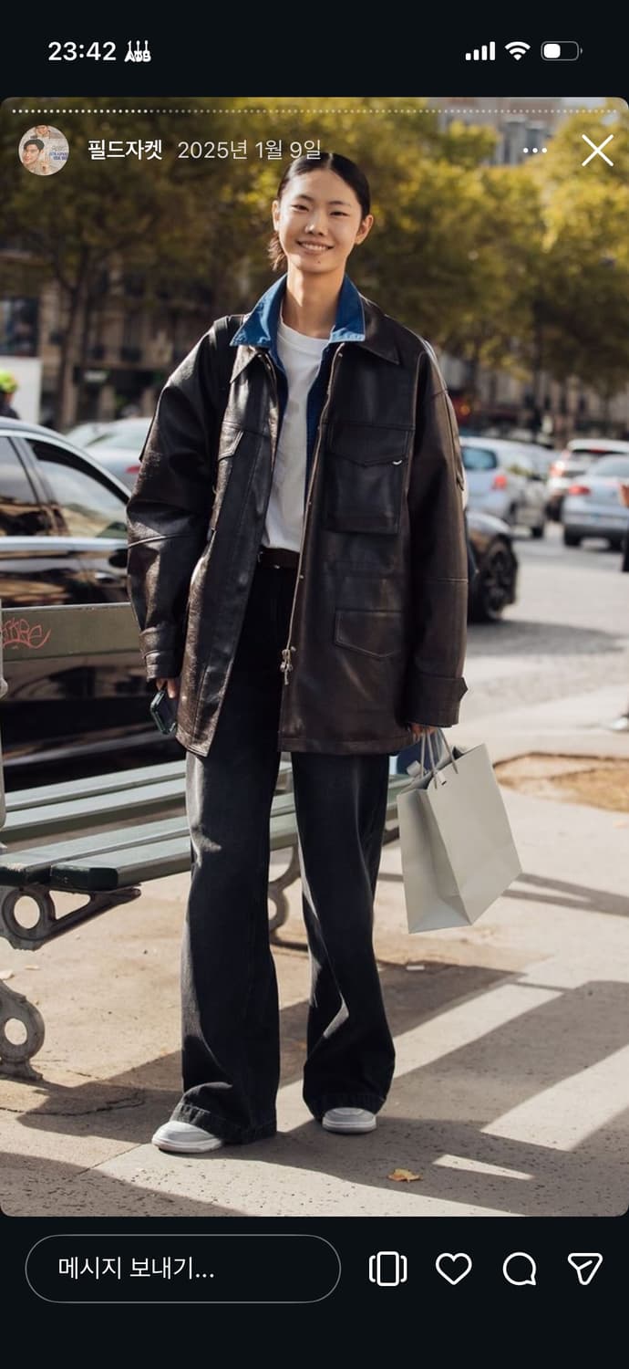 빈티지 레더 자켓 상품이미지3