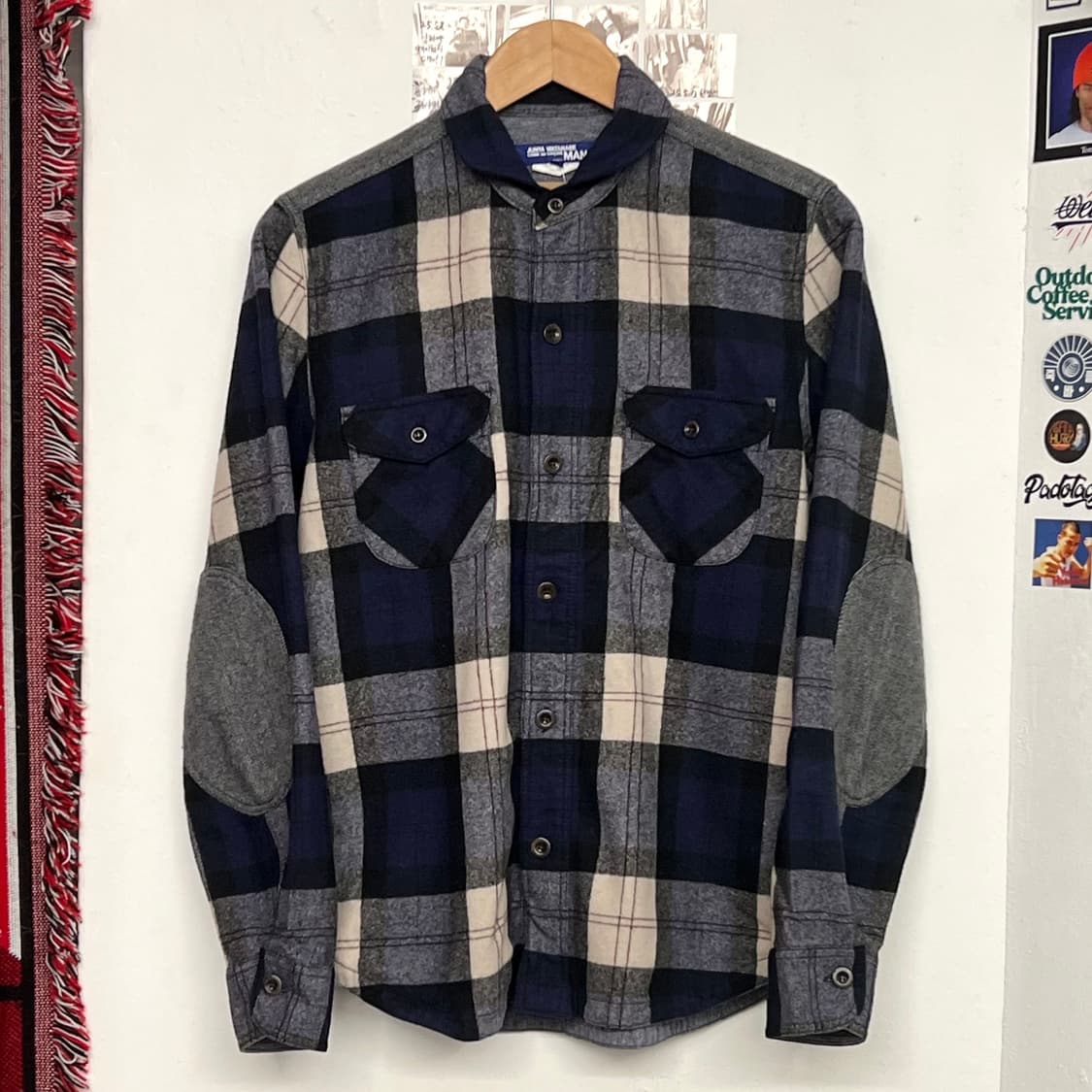 꼼데가르송 플란넬 플레이드 셔츠 상품이미지1