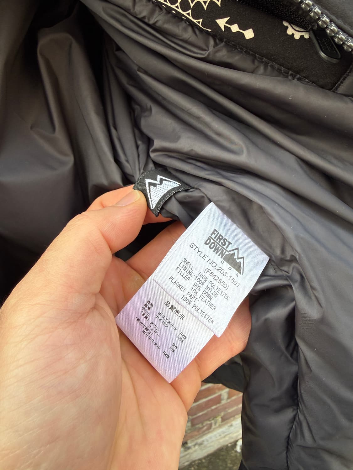 퍼스트다운 프릭스스토어 페이즐리 다운파카 L 상품이미지10