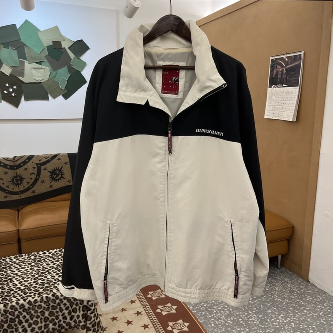 퀵실버 캐주얼 빈티지 보딩 바람막이 자켓 XL C09744 상품이미지3