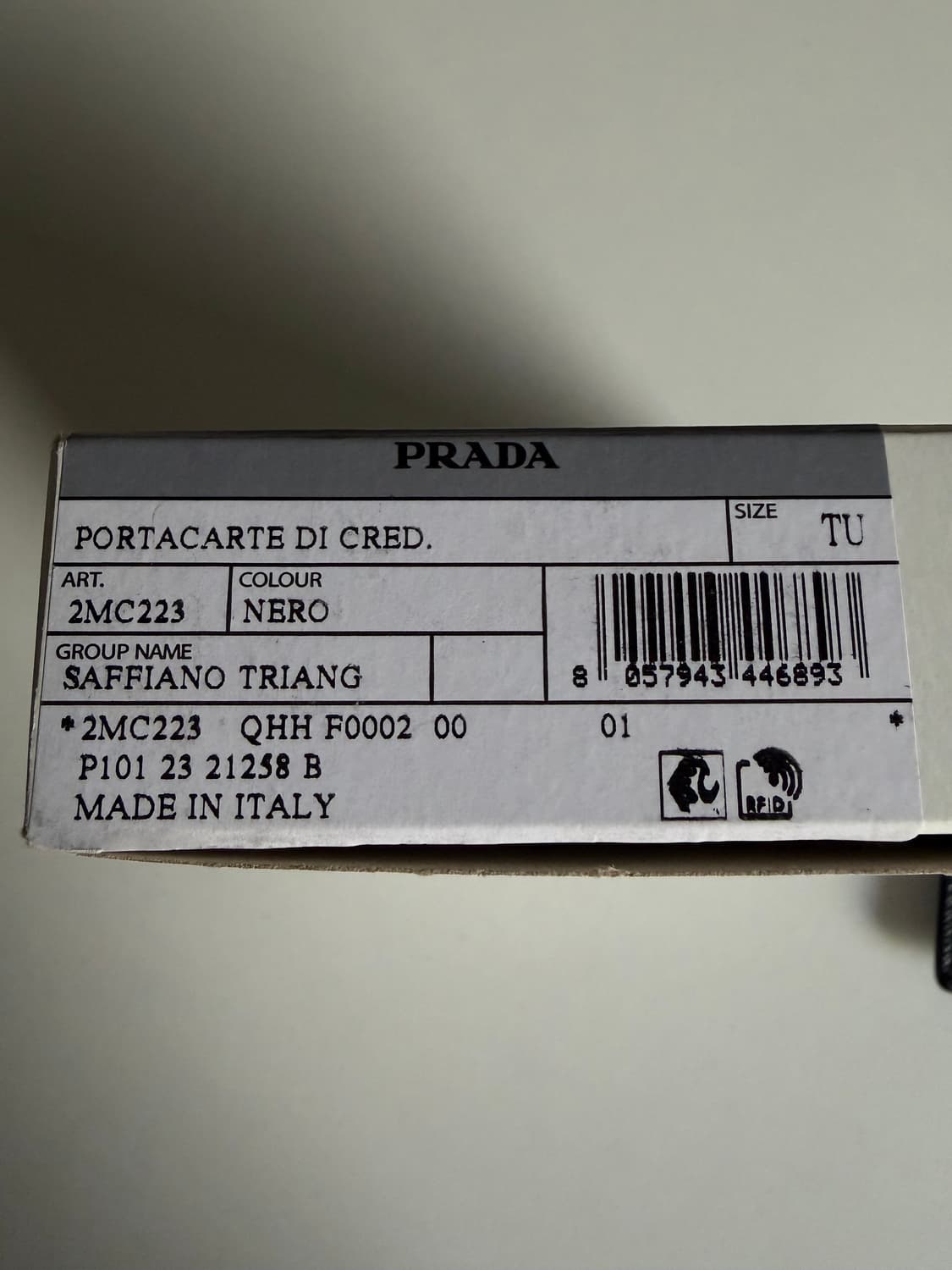 [정품]프라다 사피아노 레더 카드지갑 상품이미지6
