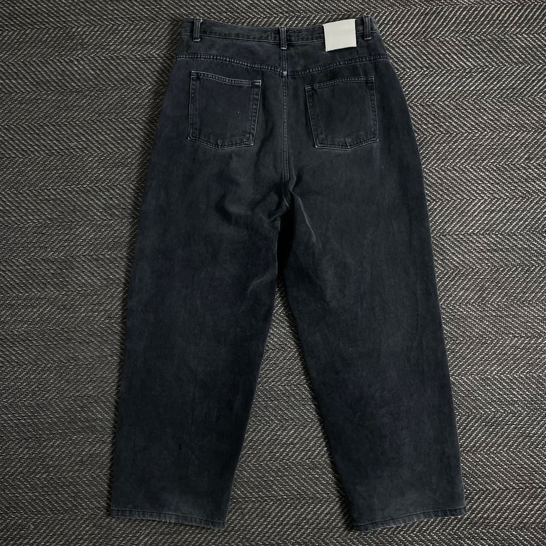 비바스튜디오 와이드핏 블랙 데님 팬츠o 3162 상품이미지4