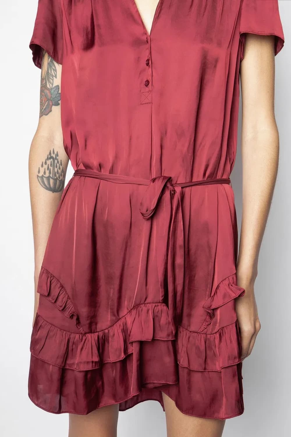 쟈딕앤볼테르 린크 새틴 원피스(새제품) 상품이미지6