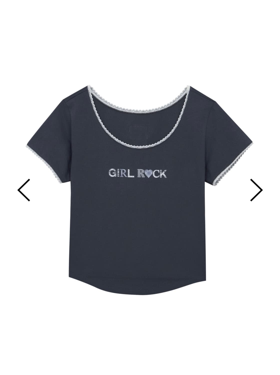 Girl rock T (Charcoal) 상품이미지1