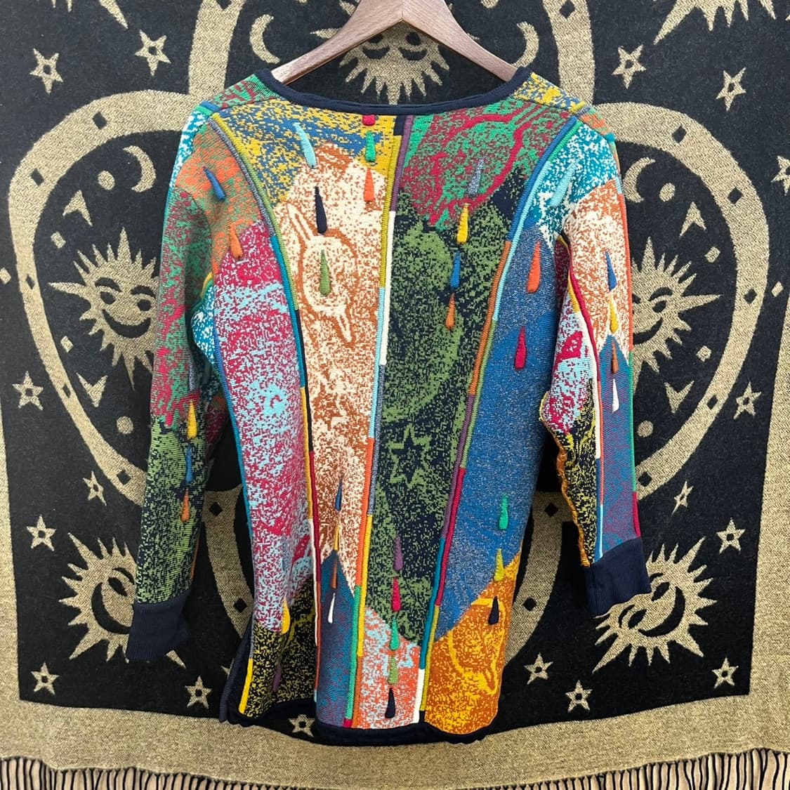 게쿠 오리엔탈 오스트레일리아 히피 케이블 니트 가디건 K0134 상품이미지4