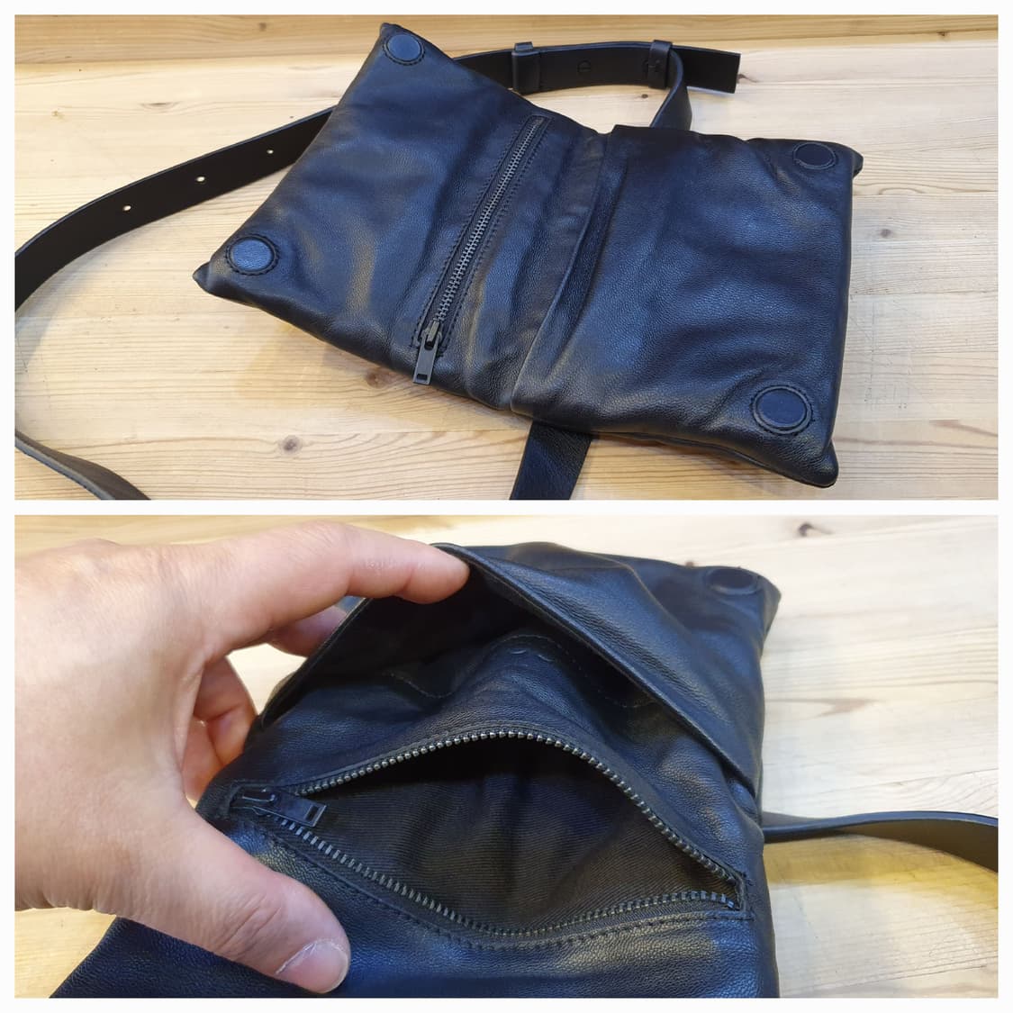 COS 레더 웰론 힙쌕 상품이미지5