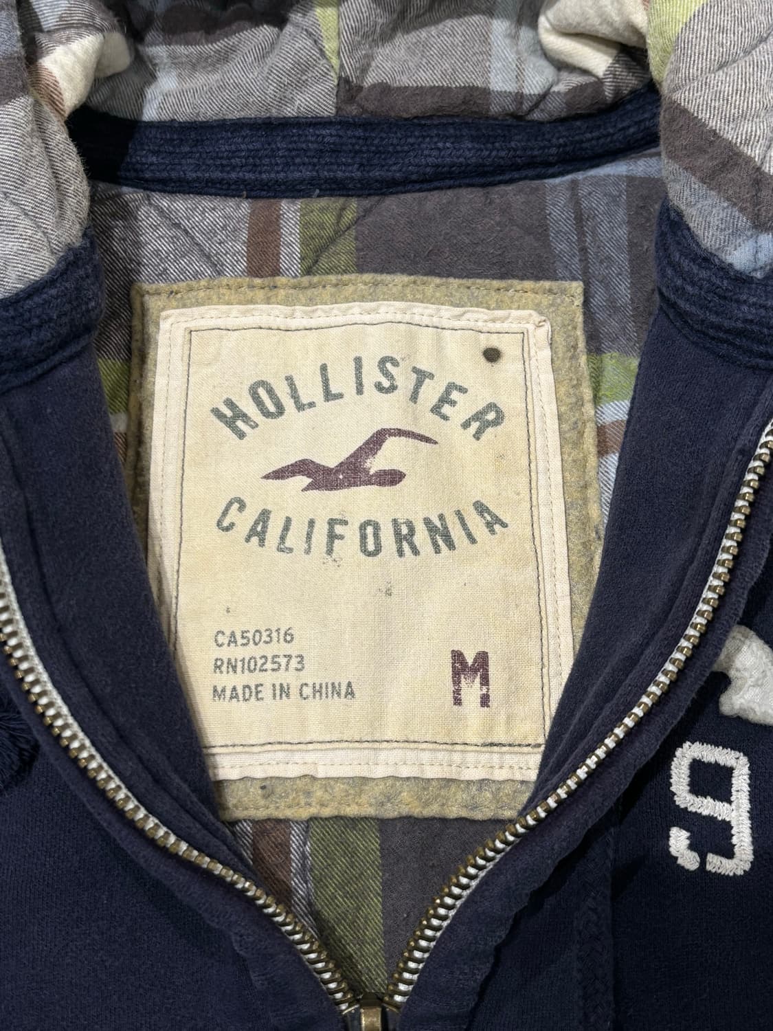 홀리스터 네이비 헤비스웻 후드집업 상품이미지7