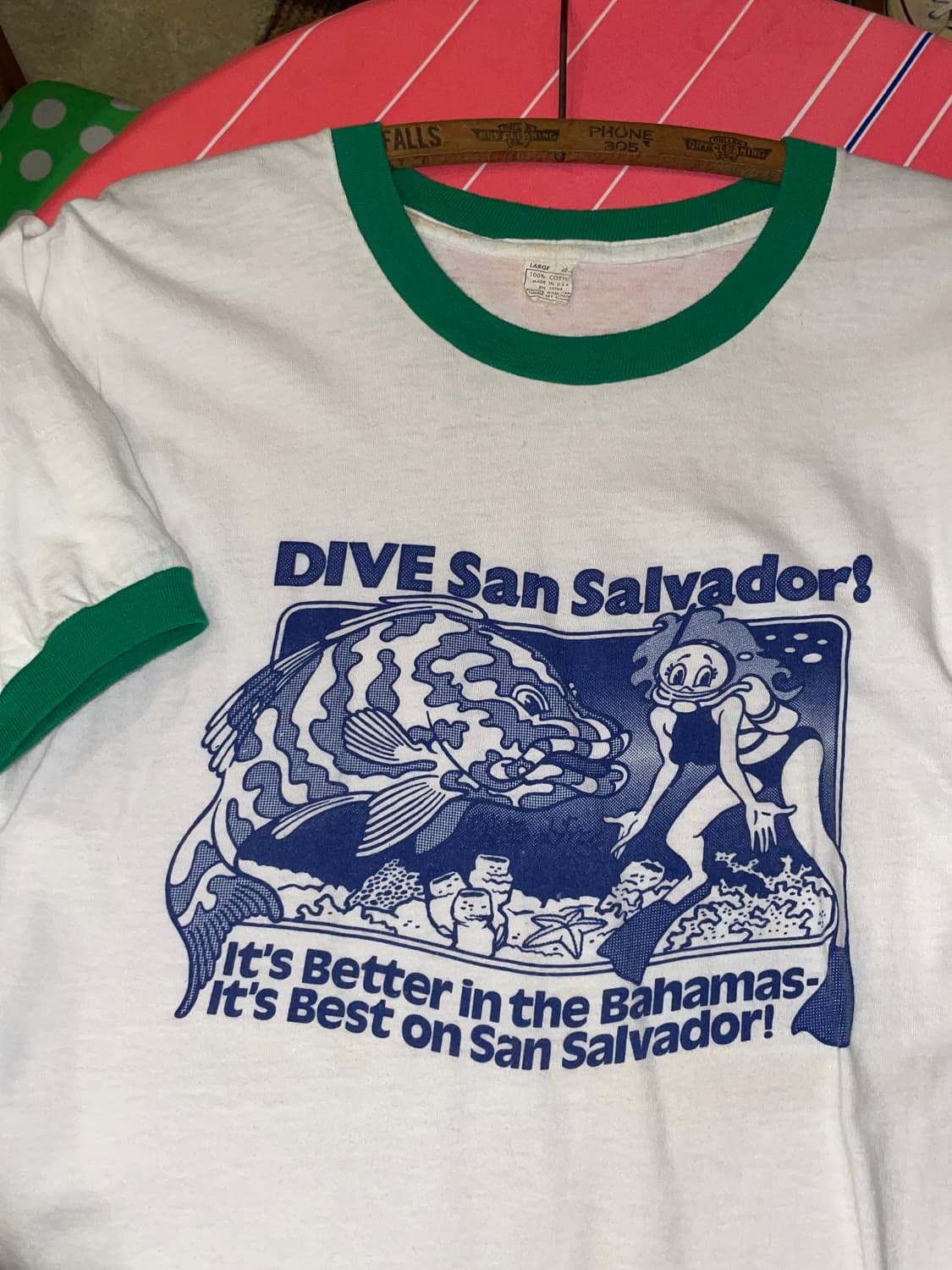 1980's Vintage Ringer T-shirt  상품이미지2