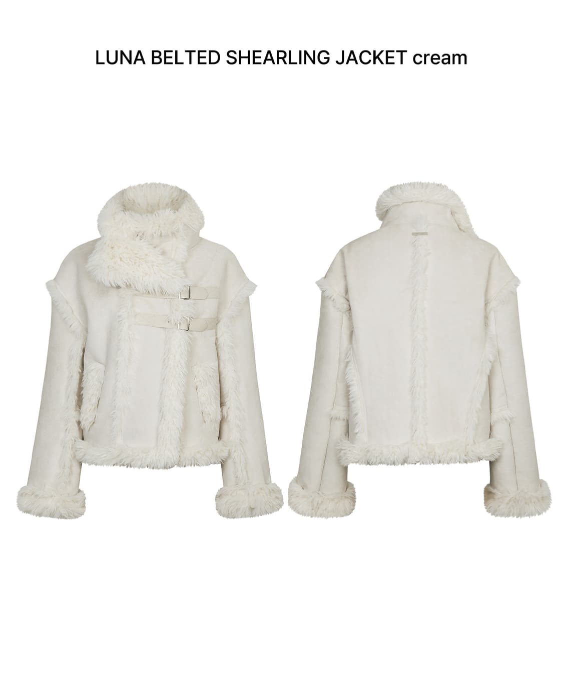 페인오어플레져 LUNA BELTED SHEARLING JACKET 상품이미지1