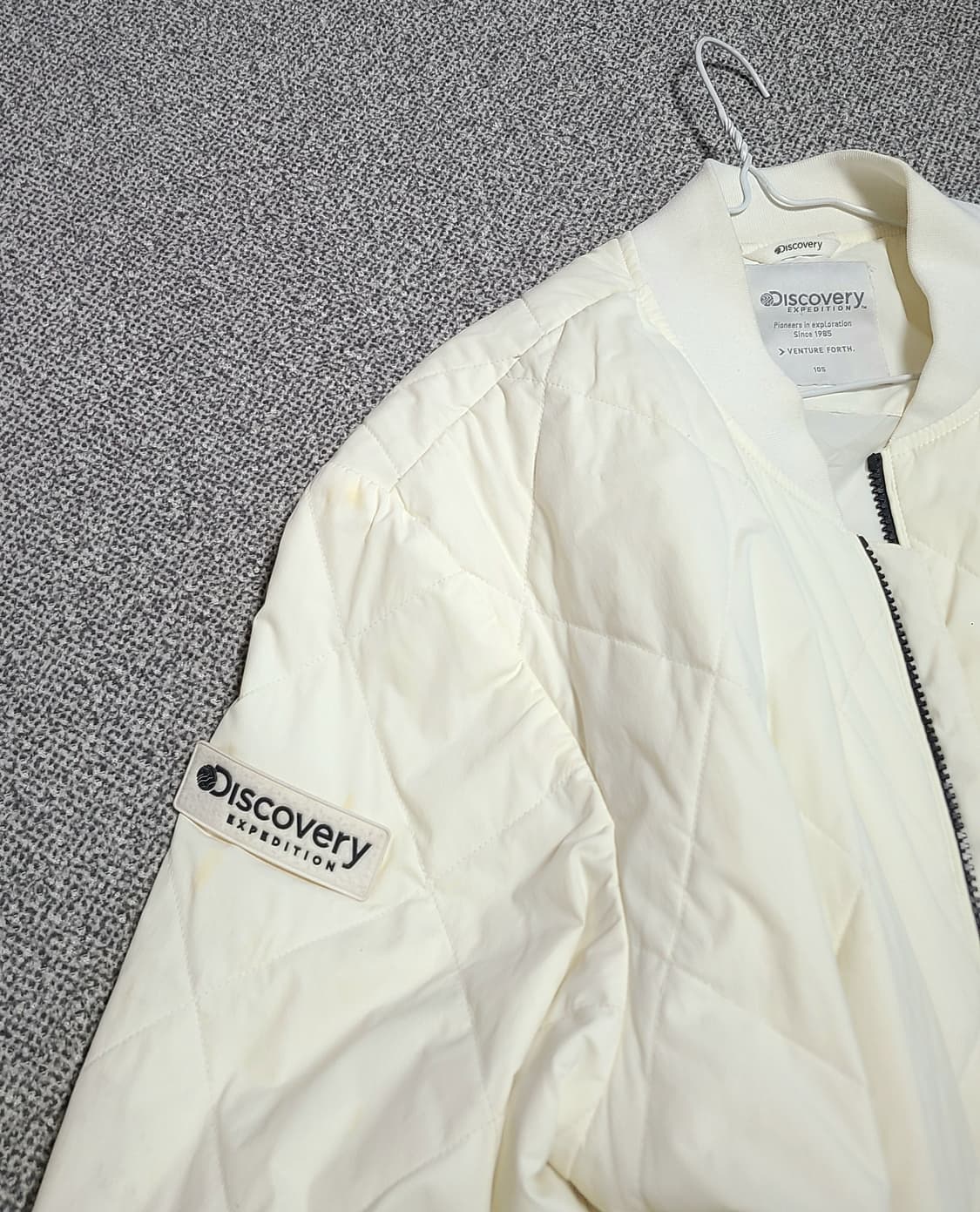 디스커버리 남성 하이랜드 블루종 항공점퍼 105 크림색상 상품이미지10