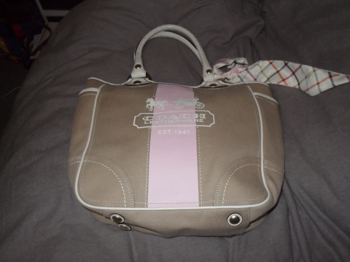 코치 베이지 토트백 coach beige tote bag 상품이미지5