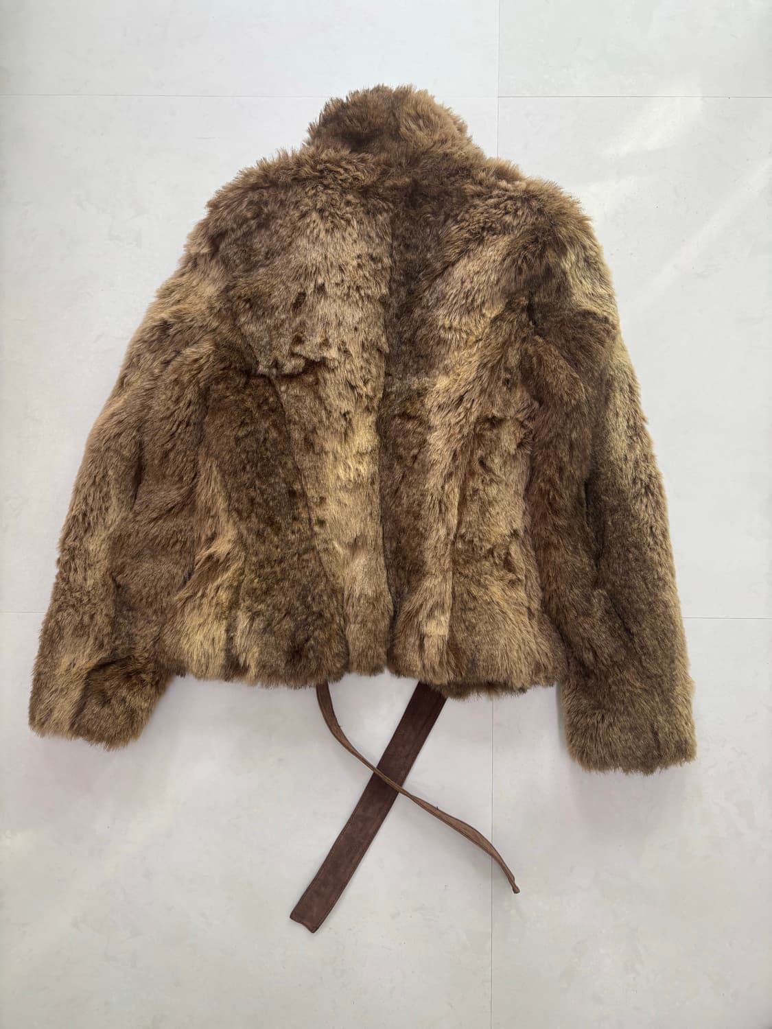 ZARA BROWN MIXED FUR JACKET 상품이미지8