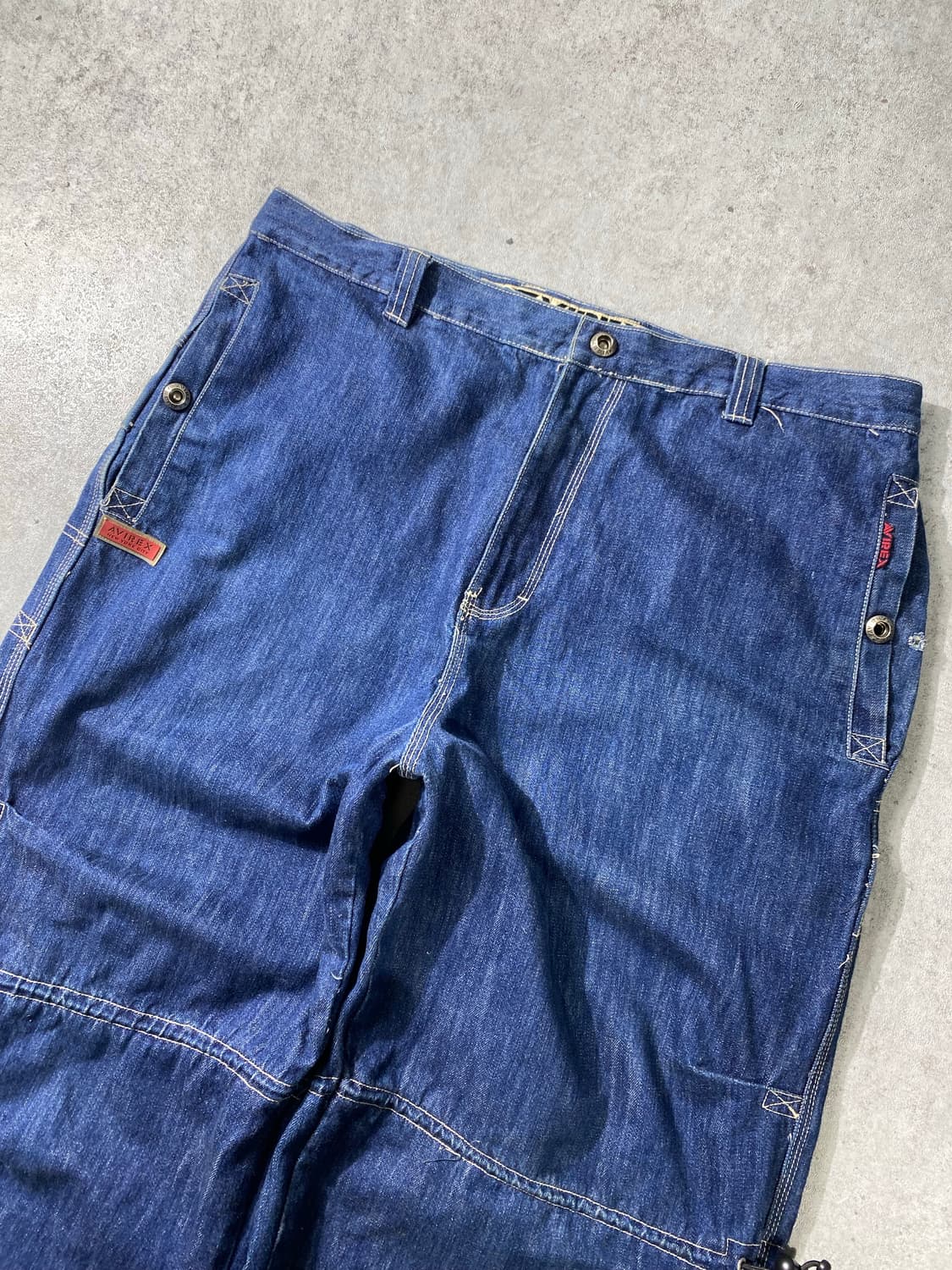 [38] 90s Avirex 아비렉스 루즈 와이드 핏 데님팬츠 상품이미지2