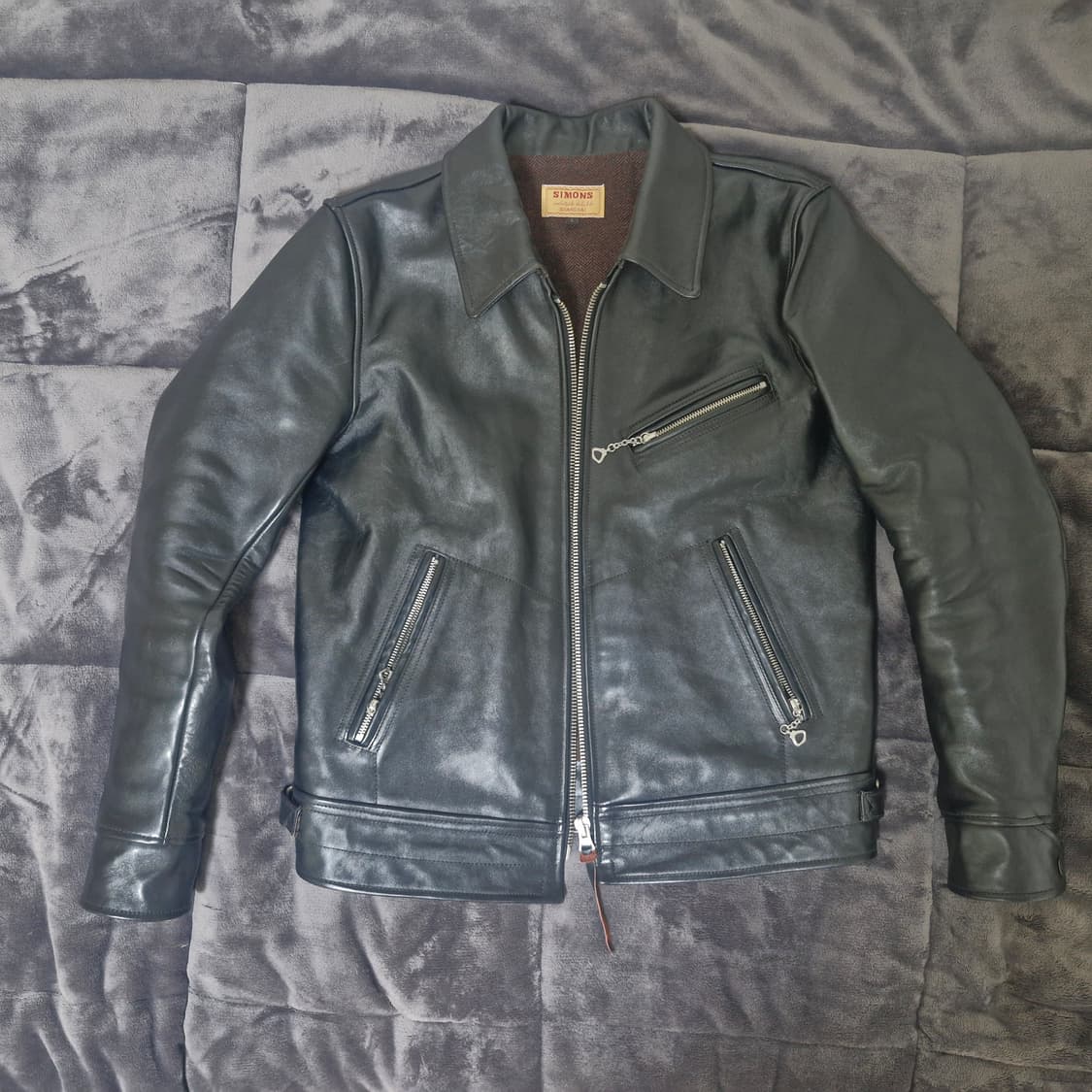 리얼시몬스 멀홀랜드 자켓 L사이즈 차심 말가죽 상품이미지1
