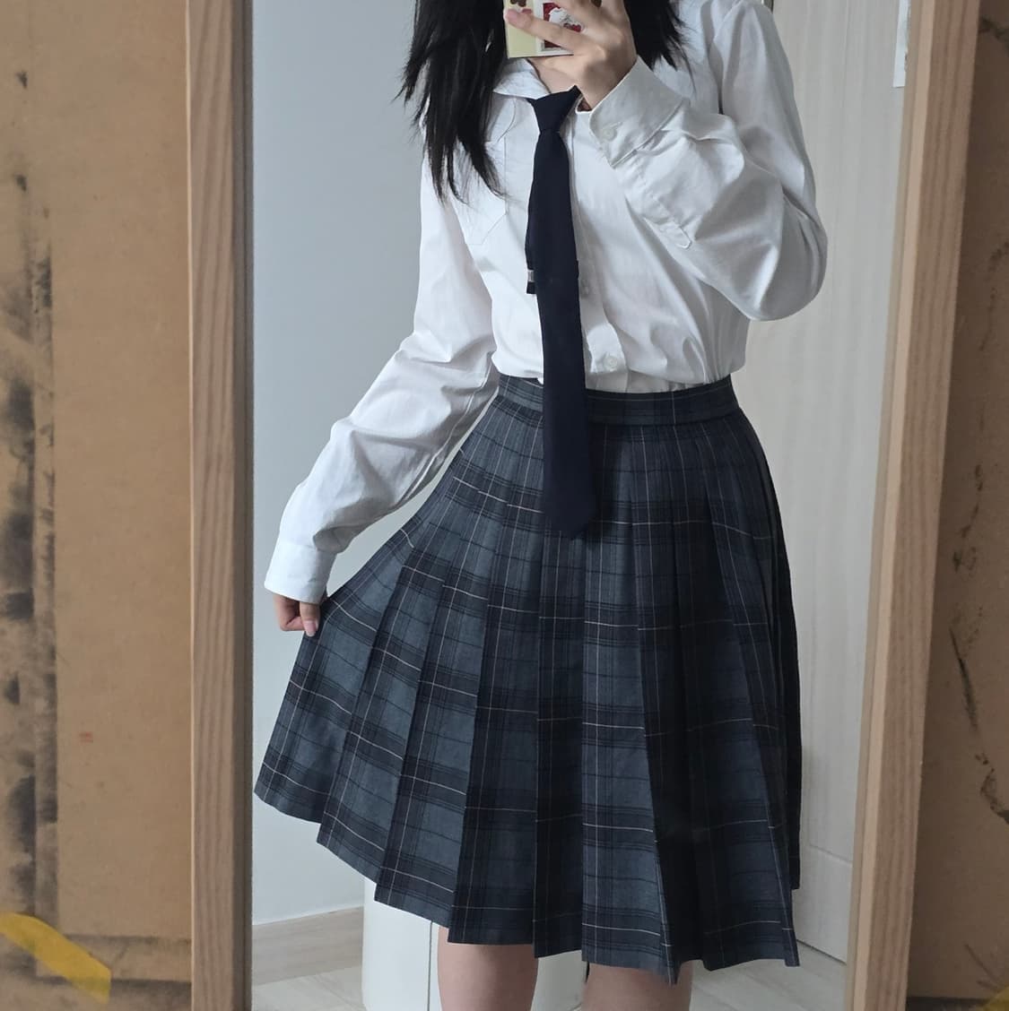 Japanese Vintage 일본 여고 교복 치마 상품이미지4