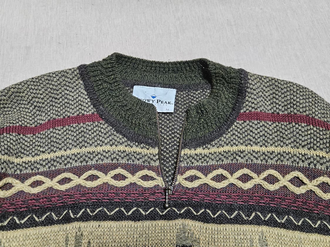 스노위피크 뉴질랜드 빈티지 반집업 니트/snowy peak 상품이미지5