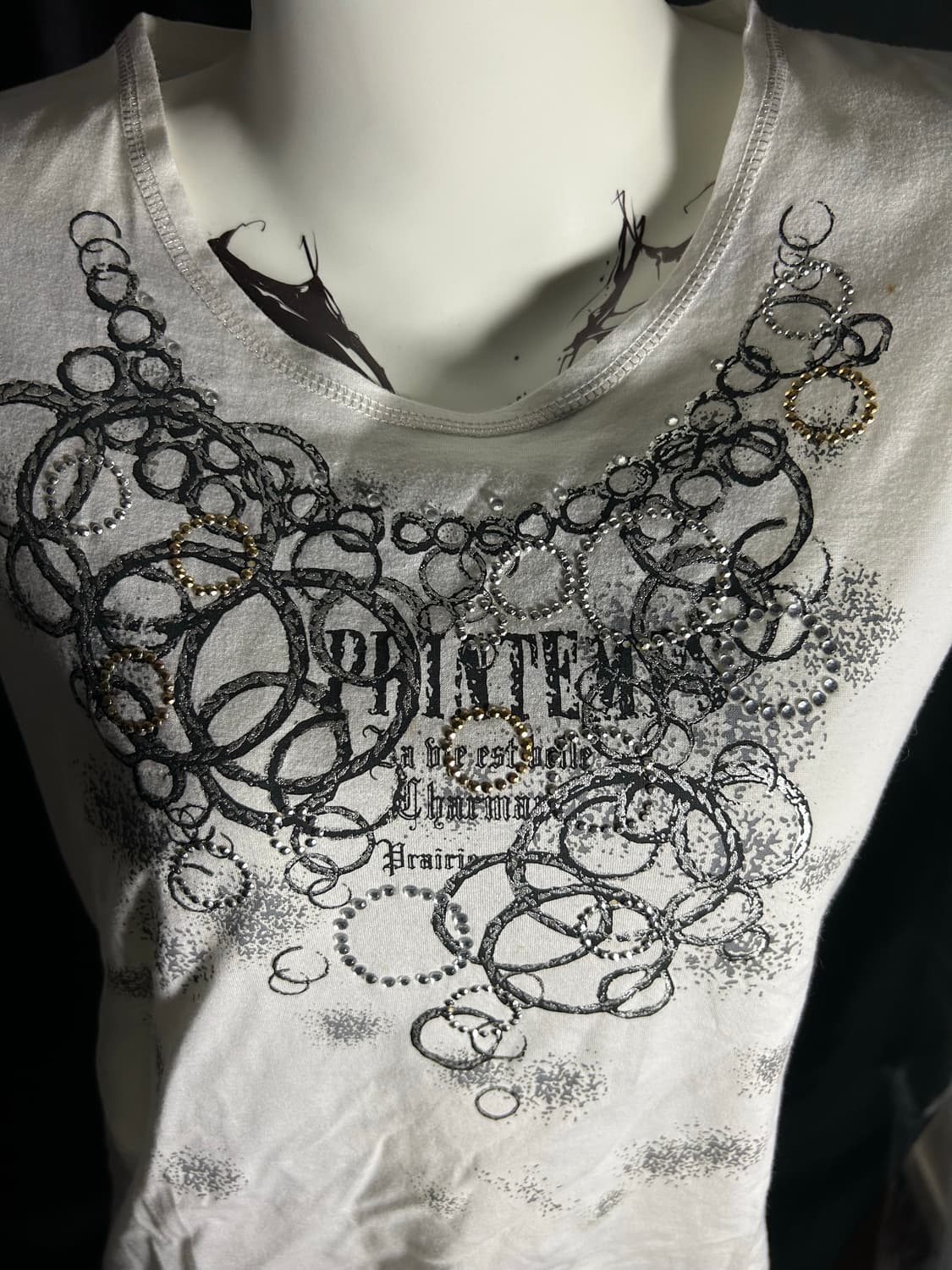 beaded y2k spell tee 상품이미지2