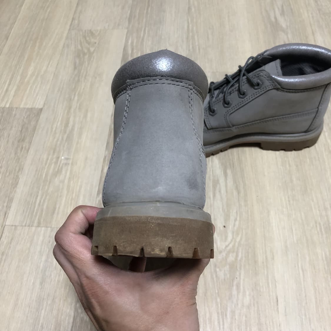 (230) 팀버랜드 Timberland 4홀 넬리 처카 부츠 그레이 상품이미지5