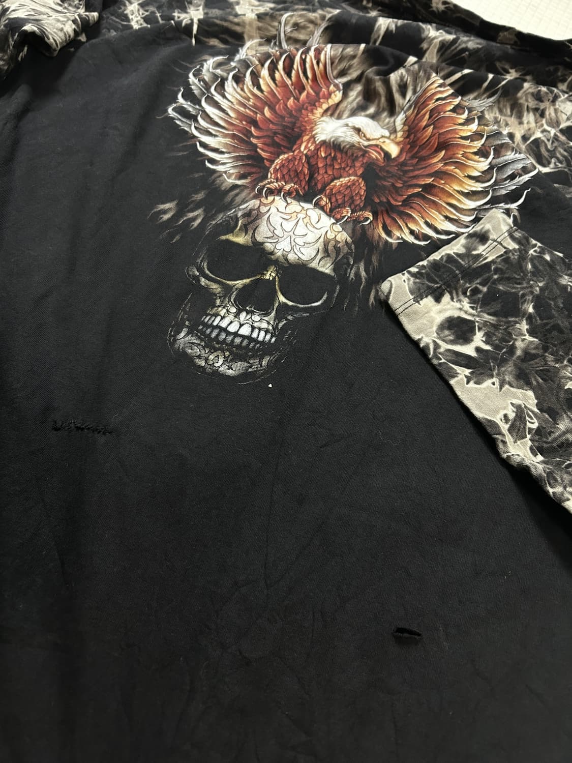 Vintage Goth-Punk Skull pearl Longsleeve 상품이미지6