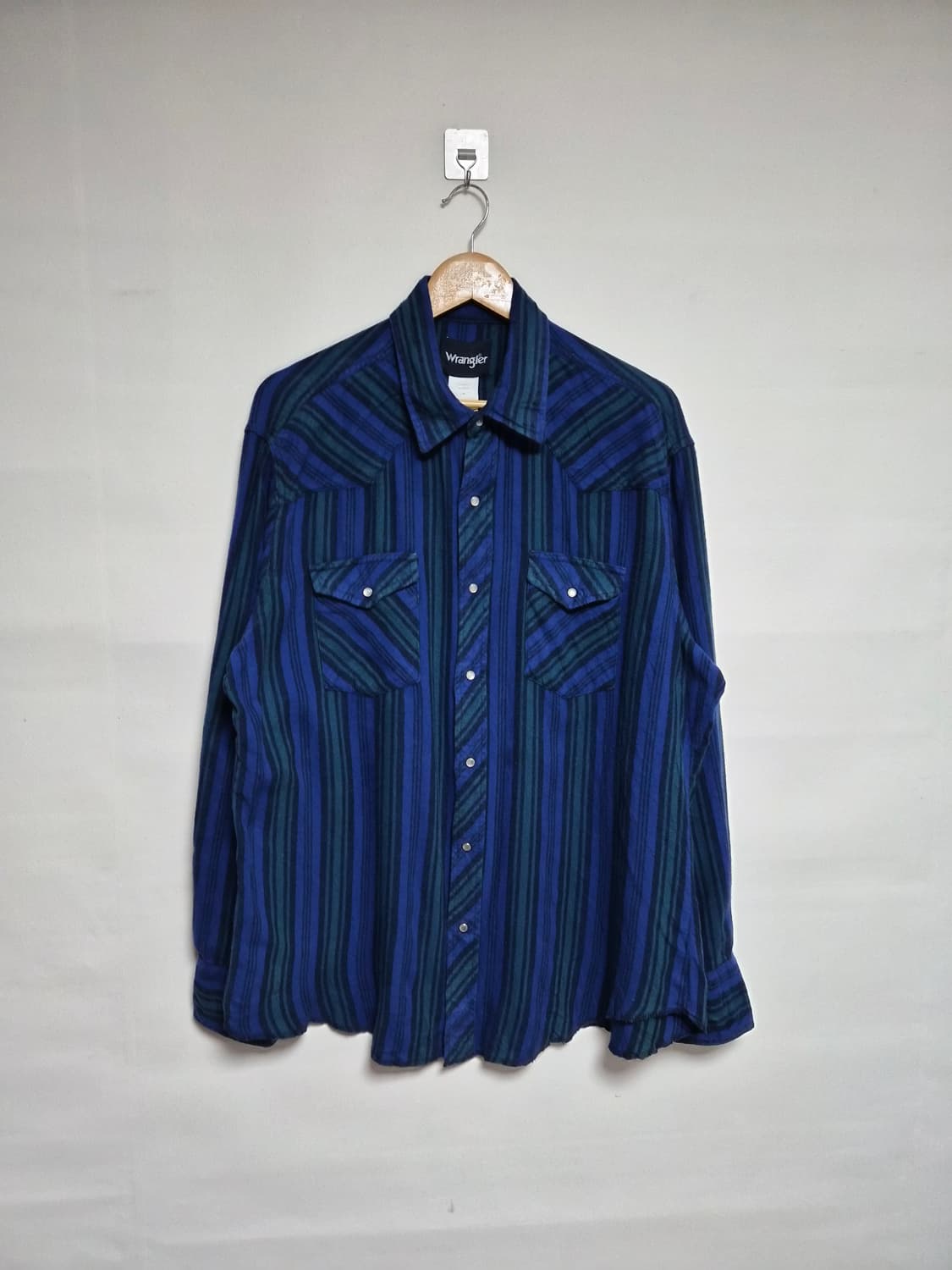 랭글러Wrangler 스트라이프 웨스탄 셔츠 XL사이즈 - S295 상품이미지1