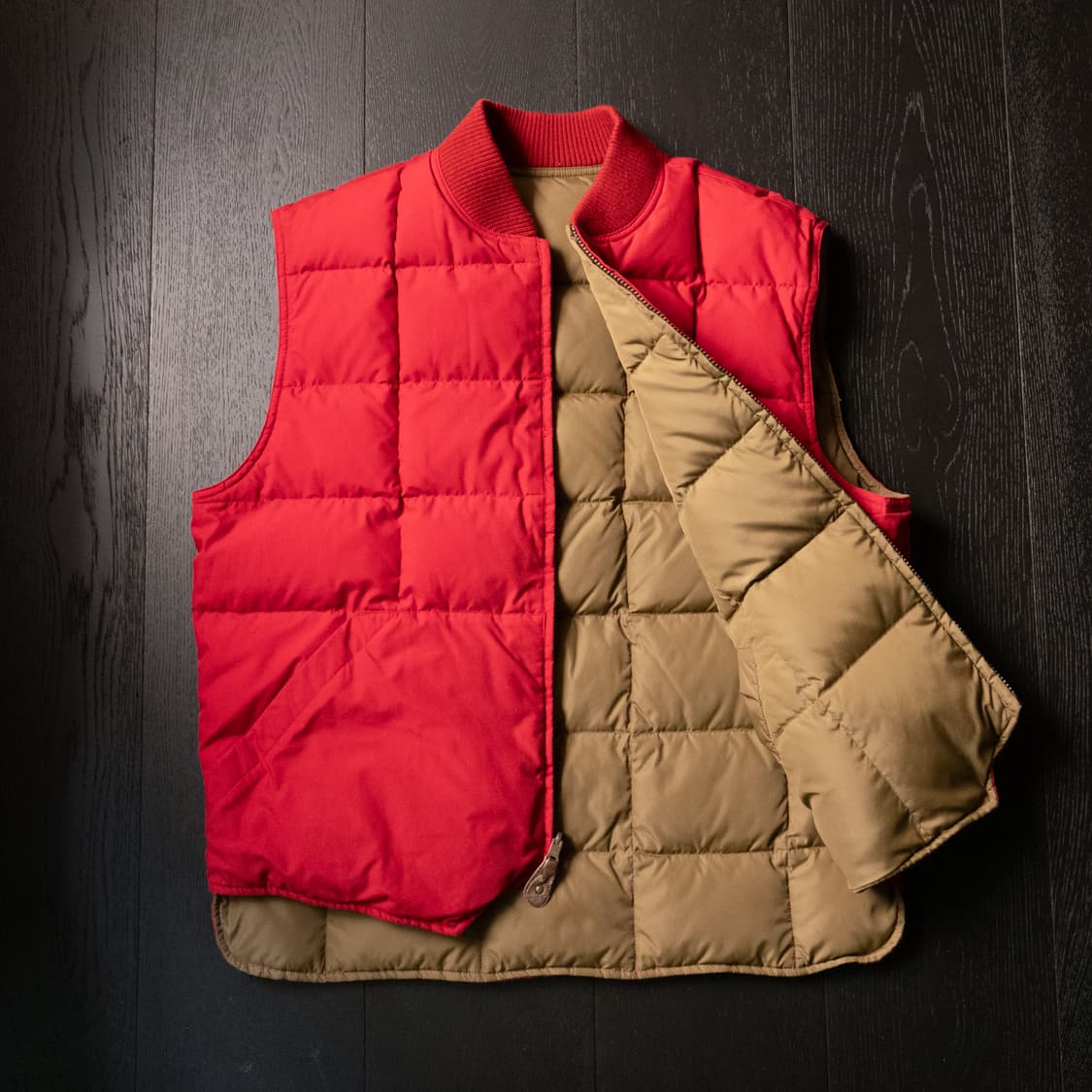 90s Eddie bauer Reversible Down Vest, L 상품이미지2