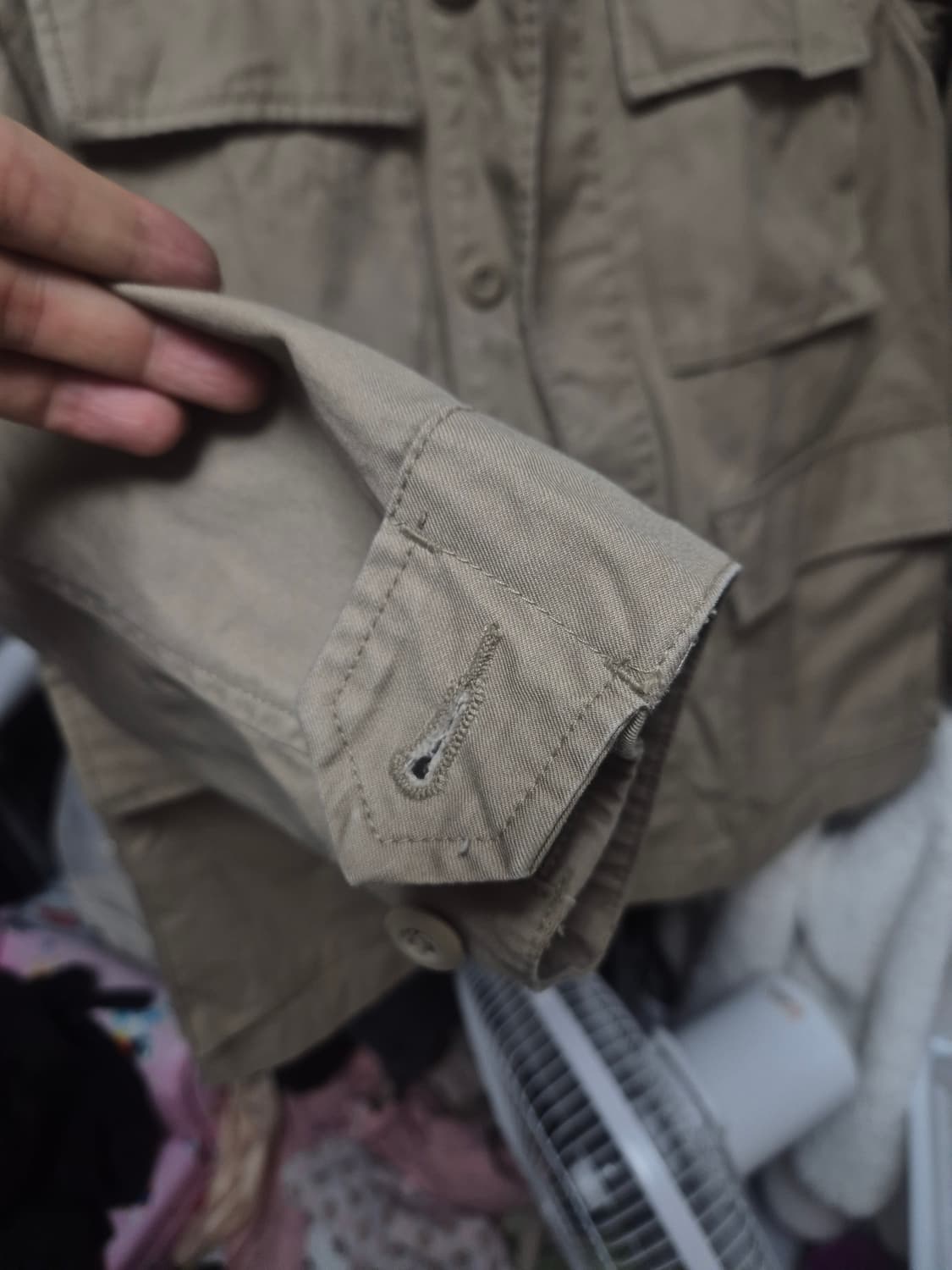 무신사 스탠다드 베이지 퍼티그 자켓 M95 상품이미지5