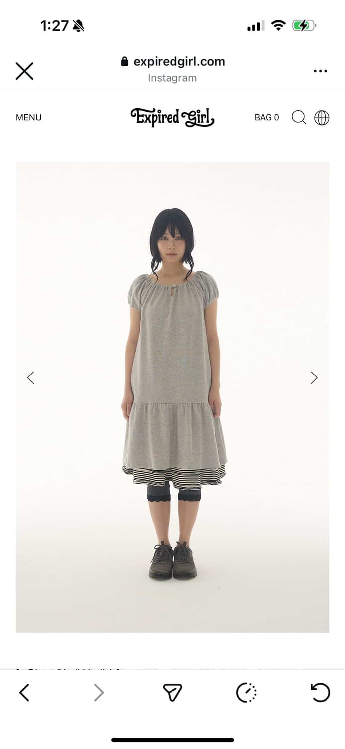 Expired girl MELLOW DRESS MELANGE GREY 상품이미지1