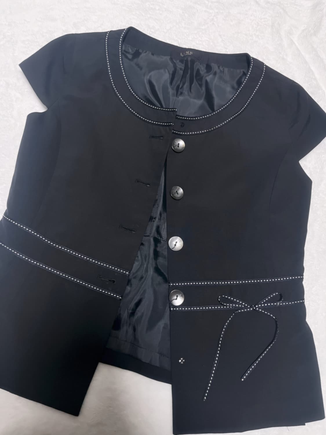 Navy blouse 상품이미지3