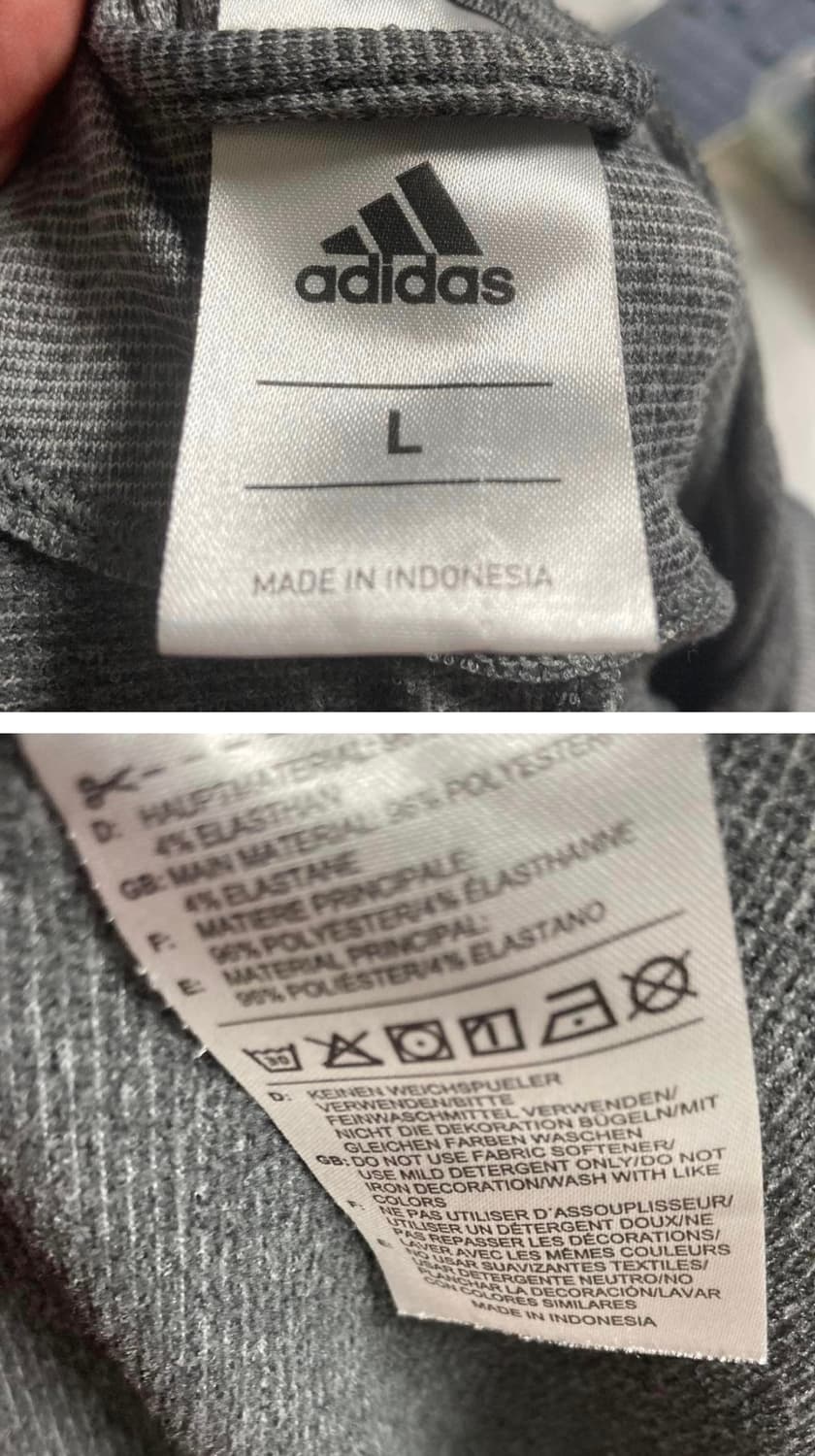 아디다스 여성 집업후드티 L  상품이미지3