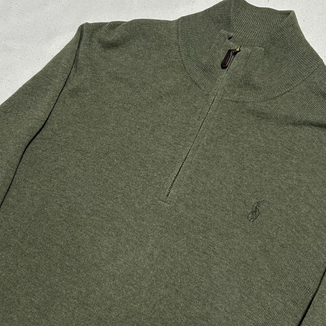 🫶🏻 폴로랄프로렌 카키 반집업 울 니트 🫶🏻 상품이미지2
