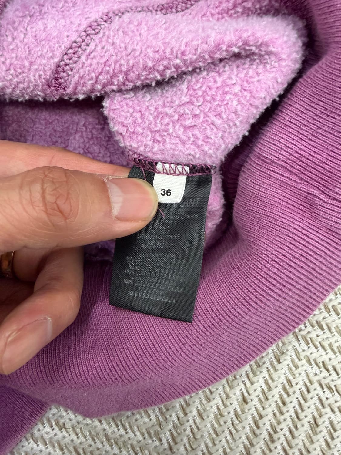 정품) 이자벨마랑 오버핏 핑크 로고 후드티 36 상품이미지8